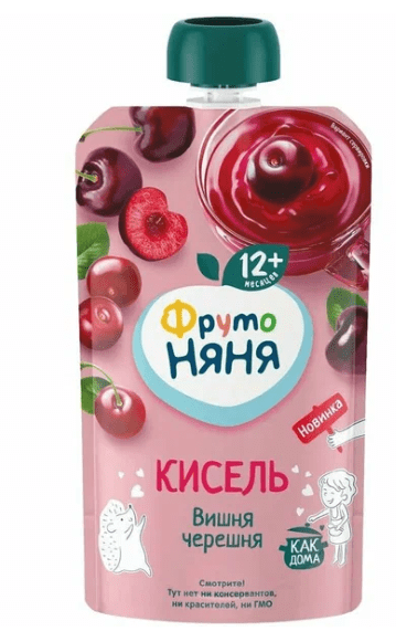 КИСЕЛЬ ФРУТОНЯНЯ 130Г ВИШНЯ ЧЕРЕШНЯ Д/П