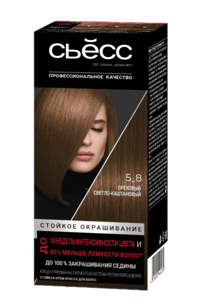 КРАСКА Д/ВОЛОС СОЕОС 5-8 ОРЕХОВЫЙ СВЕТЛО-КАШТАНОВЫЙ