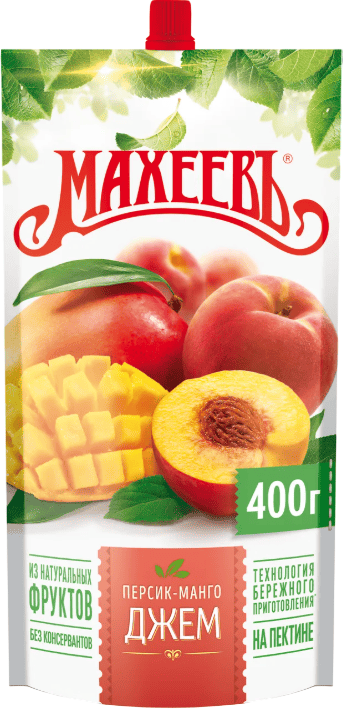 ДЖЕМ МАХЕЕВЪ 400Г ПЕРСИК МАНГО Д/ПАК