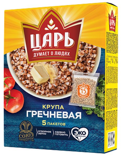 КРУПА ГРЕЧНЕВАЯ ЦАРЬ 400Г БЫСТРОГО ПРИГОТОВЛЕНИЯ ТВ/УП