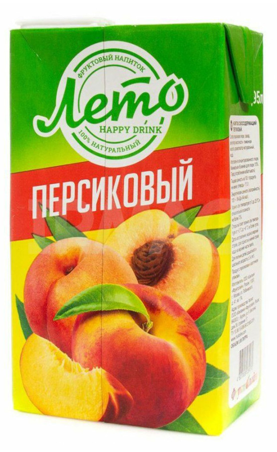НАПИТОК СОКОСОДЕРЖАЩИЙ ЛЕТО 0,95Л ПЕРСИКОВЫЙ
