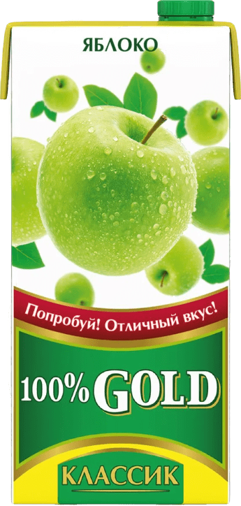 НАПИТОК СОКОСОДЕРЖАЩИЙ ГОЛД КЛАССИК 100% 0,95Л ЯБЛОЧНЫЙ ОСВЕТЛ Д/ДЕТ ПИТ