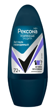 АНТИПЕРСПИРАНТ РЕКСОНА 50МЛ УЛЬТРАНЕВИДИМЫЙ ШАРИКОВЫЙ