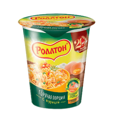 ЛАПША ЯИЧНАЯ Б/П РОЛЛТОН 70Г С КУРИЦЕЙ СТАКАН