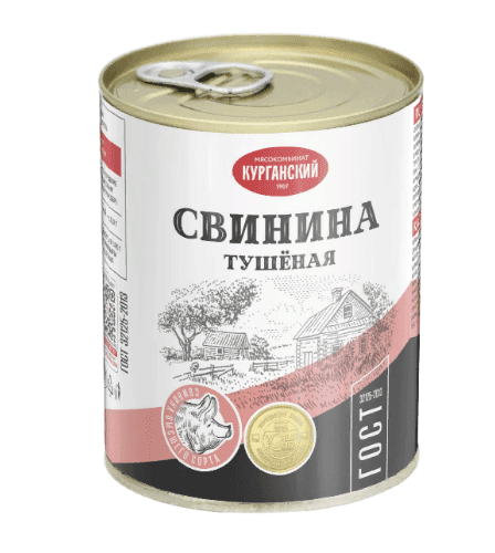 ТУШЕНКА КУРГАН 338Г СВИНАЯ ВС ГОСТ ЖБ