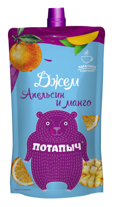 ДЖЕМ ПОТАПЫЧ 300Г АПЕЛЬСИН МАНГО Д/ПАК