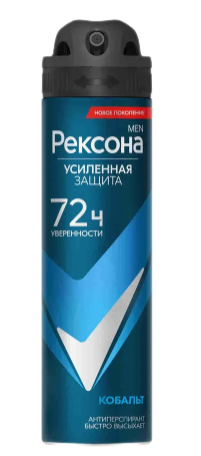 АНТИПЕРСПИРАНТ РЕКСОНА 150МЛ КОБАЛЬТ МУЖСКОЙ АЭРОЗОЛЬ
