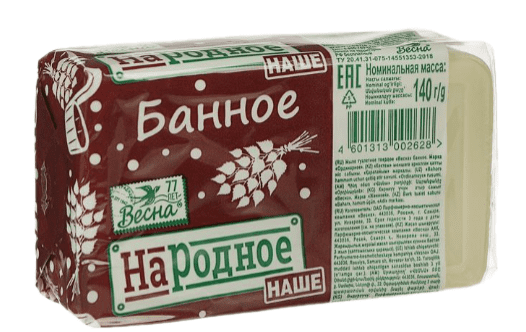 МЫЛО ВЕСНА НАРОДНОЕ 140Г БАННОЕ П/П