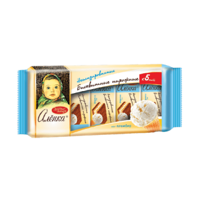 ПИРОЖНЫЕ БИСКВИТНЫЕ АЛЕНКА 175Г СО ВКУСОМ ПЛОМБИРА