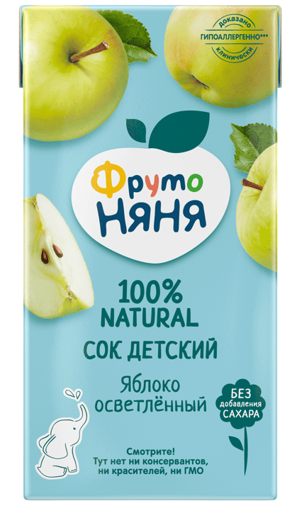 СОК ФРУТОНЯНЯ 500МЛ ЯБЛОЧНЫЙ ОСВЕТЛЕННЫЙ Д/П