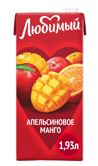 НАПИТОК СОКОСОДЕРЖАЩИЙ ЛЮБИМЫЙ 1,93Л АПЕЛЬСИНОВОЕ МАНГО Д/ДЕТ ПИТАНИЯ