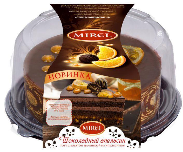 Торт Mirel Бельгийский шоколад, 900г
