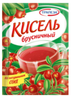 КИСЕЛЬ ТРАПЕЗА 100Г БРУСНИЧНЫЙ