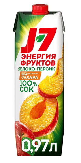 СОК ДЖЕЙ СЕВЕН 0,97Л ЯБЛОЧНО-ПЕРСИКОВЫЙ С МЯК Д/ДЕТСКОГО ПИТАНИЯ