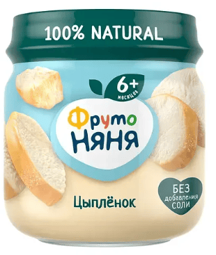 ПЮРЕ ФРУТОНЯНЯ 80Г ИЗ МЯСА ЦЫПЛЯТ СТ