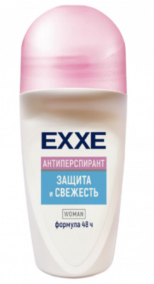 АНТИПЕРСПИРАНТ ЕХХЕ 50МЛ ЗАЩИТА И СВЕЖЕСТЬ ЖЕНСКИЙ РОЛИК