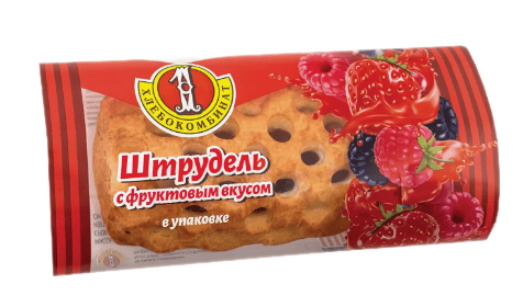 ШТРУДЕЛЬ ПЕРВЫЙ ХЛЕБОКОМБИНАТ 70Г С ФРУКТОВЫМ ВКУСОМ
