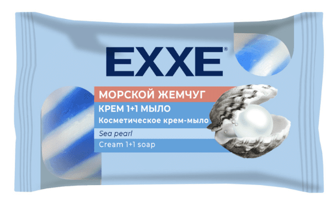 МЫЛО-КРЕМ ЕХХЕ 1+1 80Г МОРСКОЙ ЖЕМЧУГ