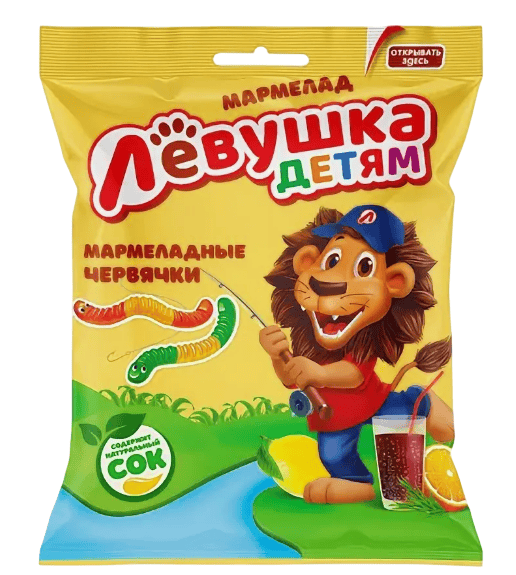 МАРМЕЛАД ЖЕВАТЕЛЬНЫЙ ЛЕВУШКА 70Г МАРМЕЛАДНЫЕ ЧЕРВЯЧКИ