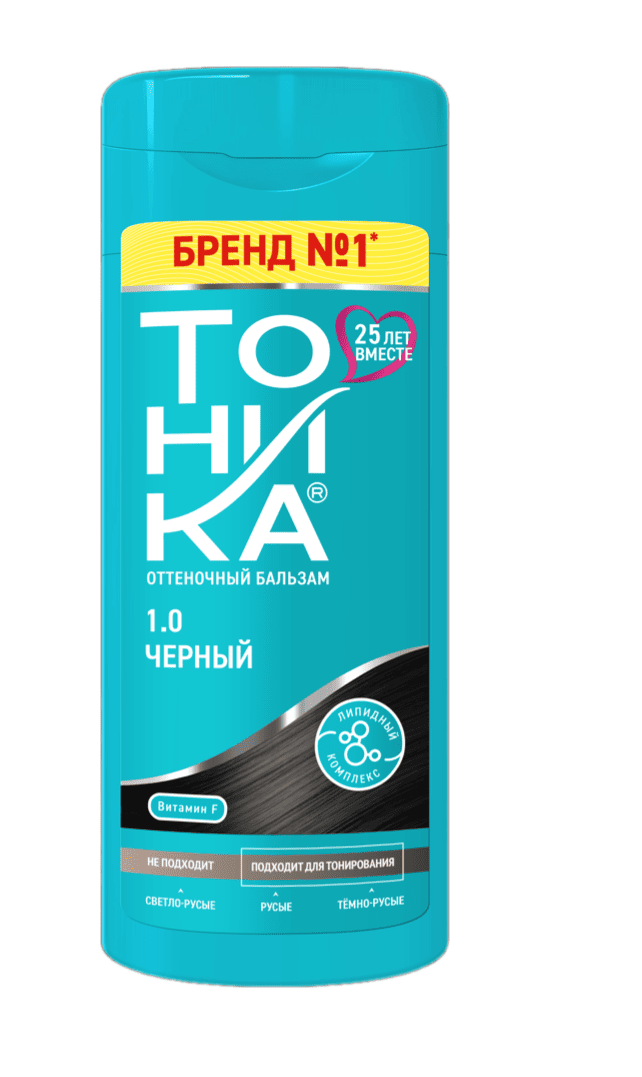 БАЛЬЗАМ ОТТЕНОЧНЫЙ Д/ВОЛОС ТОНИКА 150МЛ 1.0 ЧЕРНЫЙ