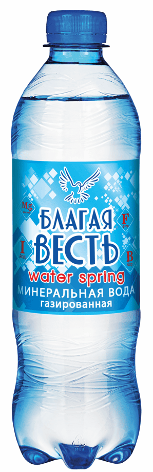 ВОДА МИН БЛАГАЯ ВЕСТЬ 0,5Л ЛЕЧЕБНО-СТОЛОВАЯ ПЭТ