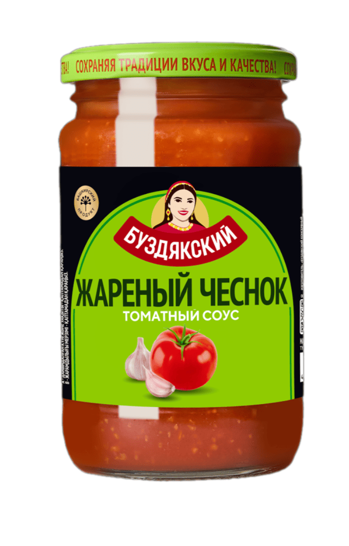 СОУС БУЗДЯКСКИЙ ТОМАТНЫЙ ЖАРЕНЫЙ ЧЕСНОК 350Г СТ