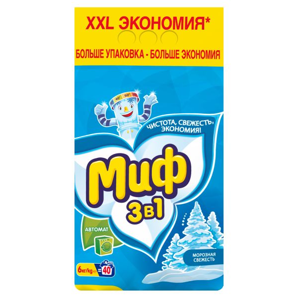 ПОРОШОК МИФ 6КГ АВТОМАТ МОРОЗНАЯ СВЕЖЕСТЬ