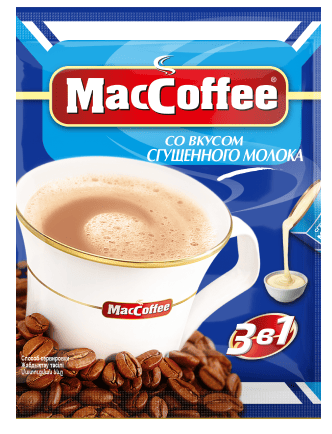 НАПИТОК КОФЕЙНЫЙ МАККОФЕ 3В1 20Г СО ВКУСОМ СГУЩЕНОГО МОЛОКА М/У