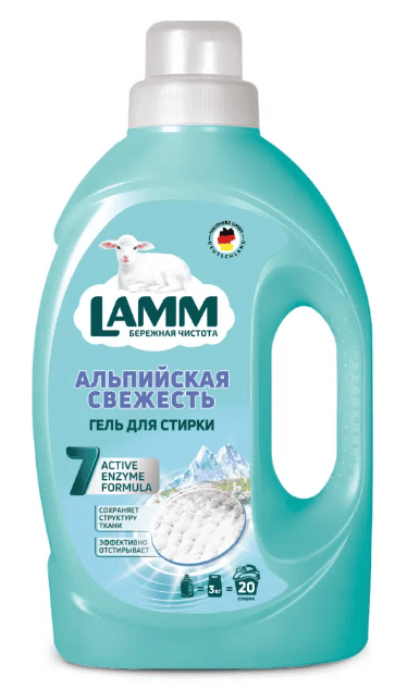 ГЕЛЬ Д/СТИРКИ ЛАММ 1,3КГ АЛЬПИЙСКАЯ СВЕЖЕСТЬ