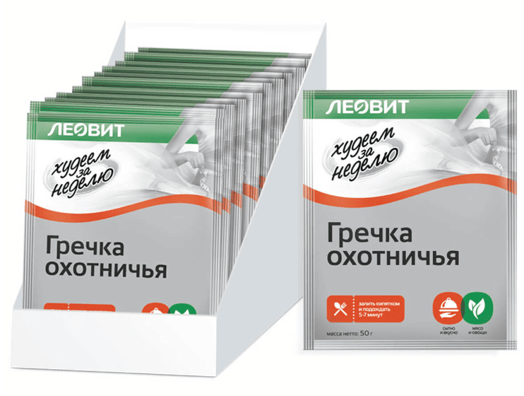 ГРЕЧКА ХУДЕЕМ ЗА НЕДЕЛЮ 50Г ОХОТНИЧЬЯ