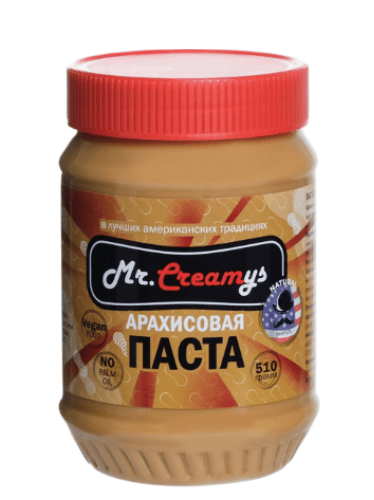 ПАСТА АРАХИСОВАЯ МИСТЕР КРЕАМС 510Г КЛАССИЧЕСКАЯ ПЭТ