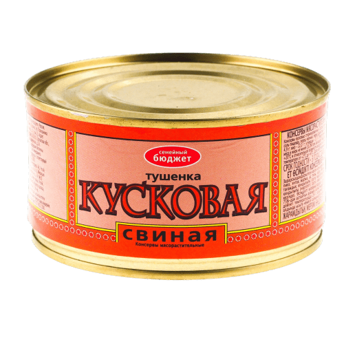 ТУШЕНКА СЕМЕЙНЫЙ БЮДЖЕТ 325Г СВИНАЯ КУСКОВАЯ ЖБ