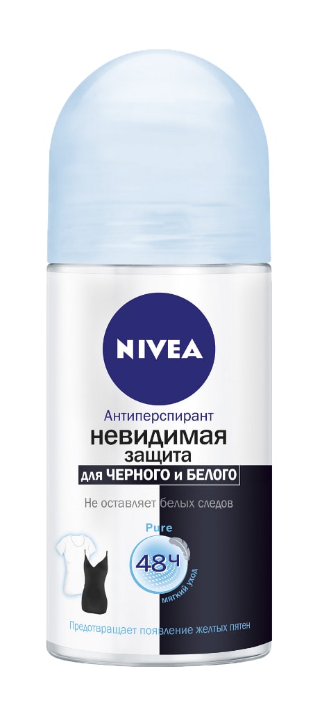 ДЕЗОДОРАНТ НИВЕЯ 50МЛ ПЬЮР Д/ЧЕРНОГО И БЕЛОГО РОЛИК МУЖ