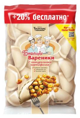 ВАРЕНИКИ БРАТЦЫ ВАРЕНИКИ 1080Г С КАРТОФЕЛЕМ