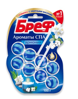 СР-ВО ЧИСТ Д/УНИТАЗА БРЕФ АРОМАТЫ СПА 2*50Г ГАРМОНИЯ