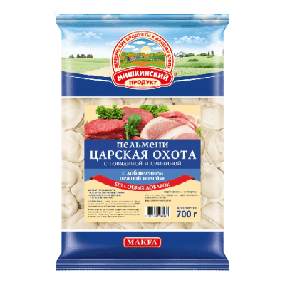 ПЕЛЬМЕНИ МИШКИНСКИЙ ПРОДУКТ 700Г ЦАРСКАЯ ОХОТА