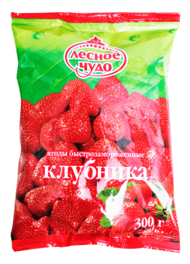 ЗАМОРОЗКА ЯГОДНАЯ ОЗЕРСК 300Г КЛУБНИКА