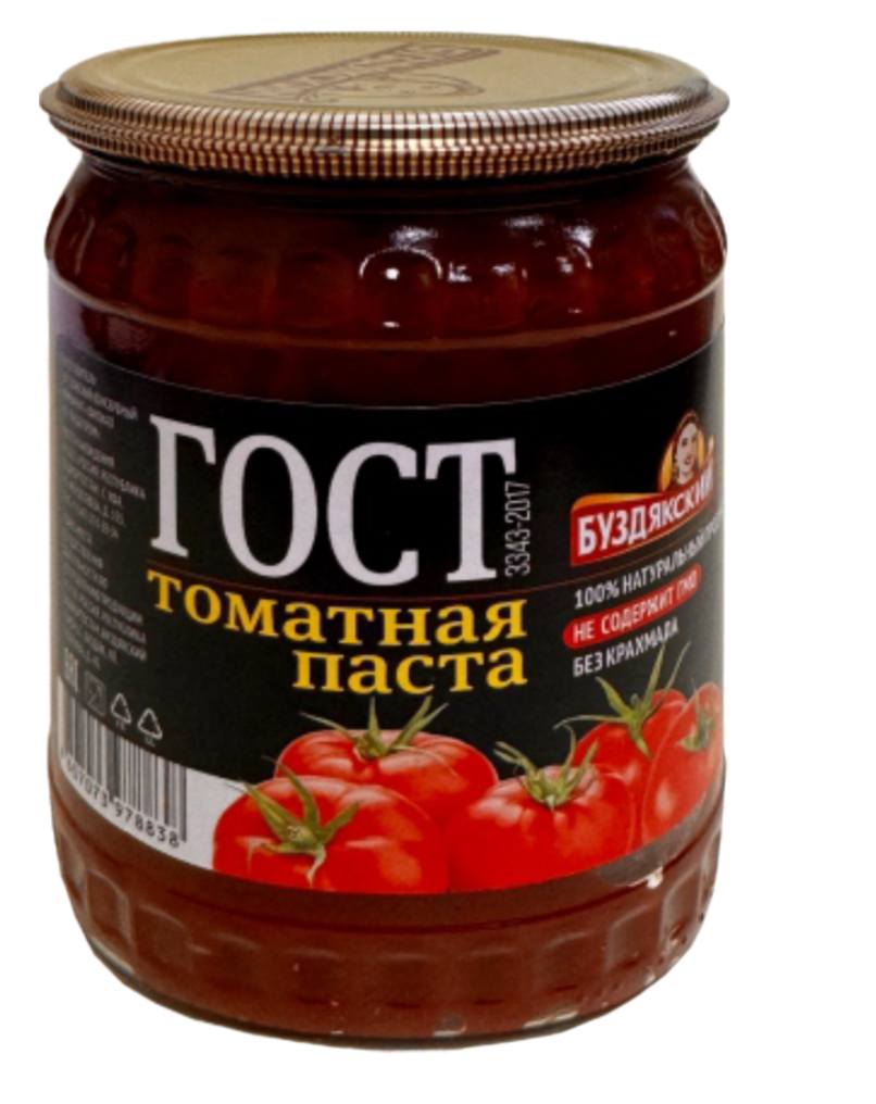 ТОМАТНАЯ ПАСТА БУЗДЯКСКАЯ 500Г ГОСТ СКО СТ