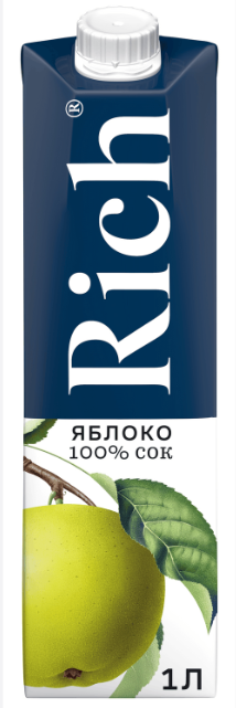 СОК РИЧ 1Л ЯБЛОЧНЫЙ 100%