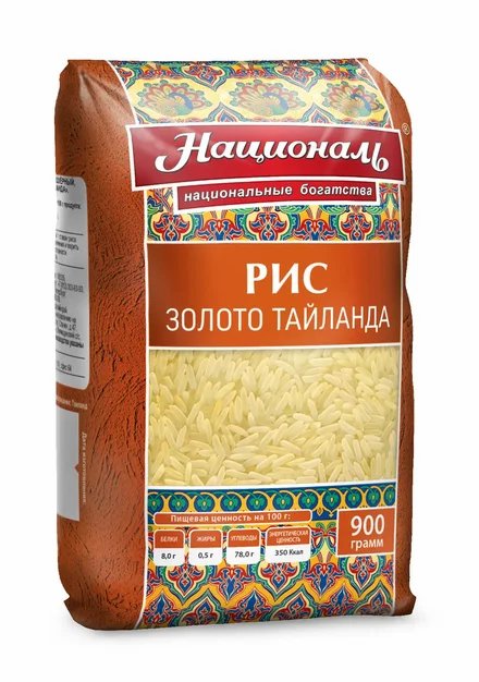 КРУПА НАЦИОНАЛЬ РИС ЗОЛОТО ТАЙЛАНДА 900Г М/У