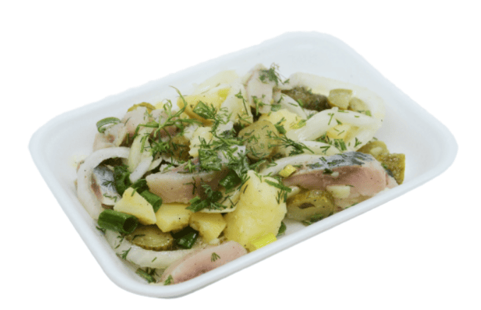 САЛАТ КАРТОФЕЛЬНЫЙ С СЕЛЬДЬЮ КГ