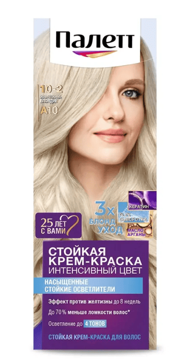 КРАСКА Д/ВОЛОС ПАЛЕТТ А10 ЖЕМЧУЖНЫЙ БЛОНДИН