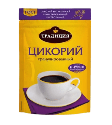 ЦИКОРИЙ ТРАДИЦИЯ 75Г ГРАНУЛИРОВАННЫЙ РАСТВОРИМЫЙ РУССКИЙ ПРОДУКТ М/У