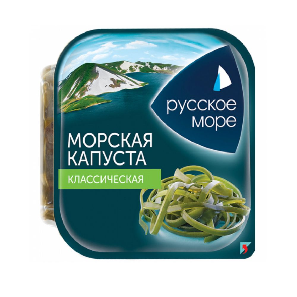 МОРСКАЯ КАПУСТА РУССКОЕ МОРЕ 500Г МАРИНОВАННАЯ КЛАССИЧЕСКАЯ П/УП