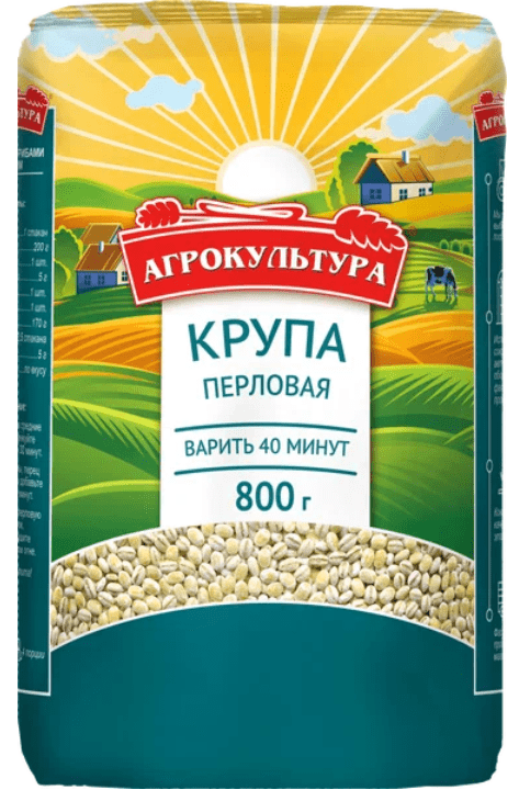 КРУПА ПЕРЛОВАЯ АГРОКУЛЬТУРА 800Г М/У
