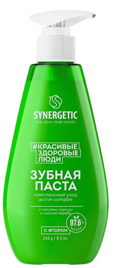 ПАСТА ЗУБНАЯ СИНЕРГЕТИК 240Г КОМПЛЕКСНЫЙ УХОД И РЕМИНЕРАЛИЗАЦИЯ