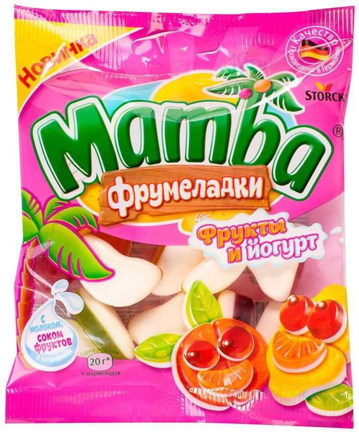 МАРМЕЛАД ЖЕВ МАМБА ФРУМЕЛАДКИ 140Г ФРУКТЫ И ЙОГУРТ