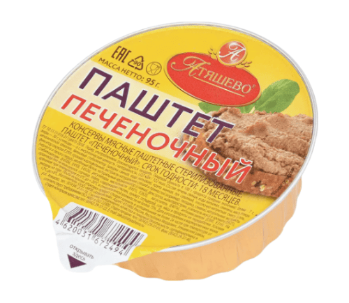 ПАШТЕТ АТЯШЕВО 95Г ПЕЧЕНОЧНЫЙ