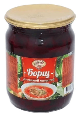 БОРЩ ОБЕДЕННЫЕ БЛЮДА 500Г СО СВЕЖЕЙ КАПУСТЫ СТ