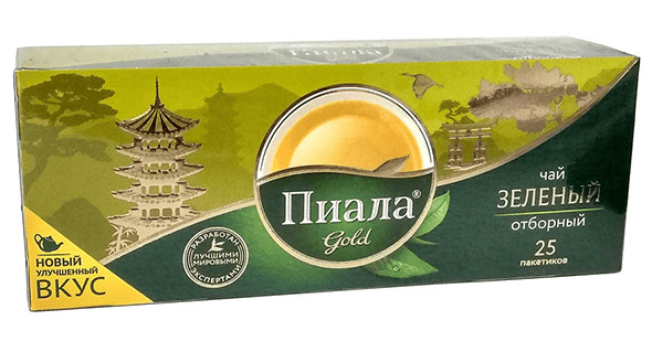 ЧАЙ ПИАЛА ГОЛД 25*1,8Г ЗЕЛЕНЫЙ ПАКЕТИРОВАННЫЙ ОТБОРНЫЙ С/Я